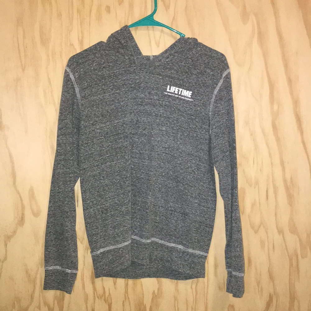 Gray light athletic sweatshirt
